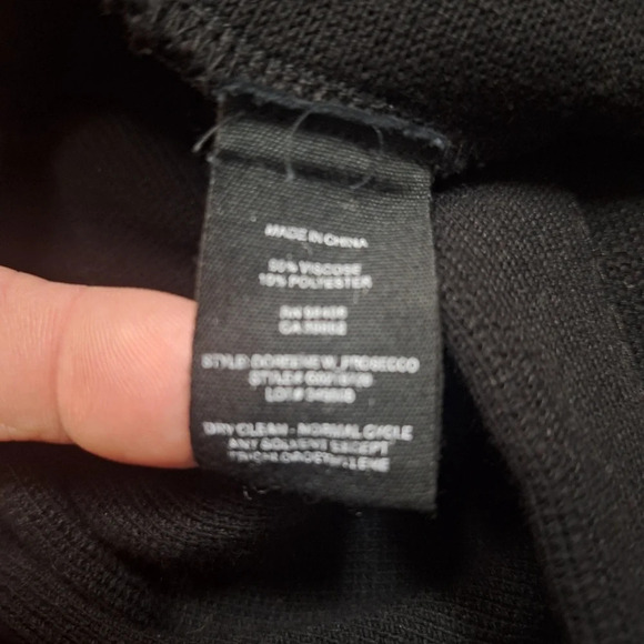 Theory Doreen Prosecco mini skirt SZ M BLACK - Picture 7 of 7